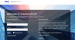 Desktop Screenshot of login.nec-display-solutions.com