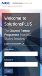 Mobile Screenshot of login.nec-display-solutions.com